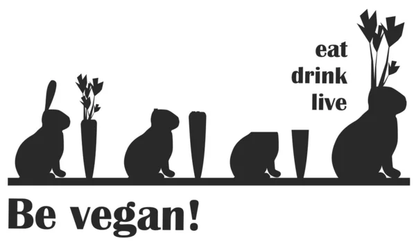 Vara vegan — Stock vektor