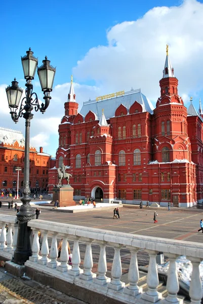 Museu Histórico Estadual, Praça Vermelha, Moscou — Fotografia de Stock