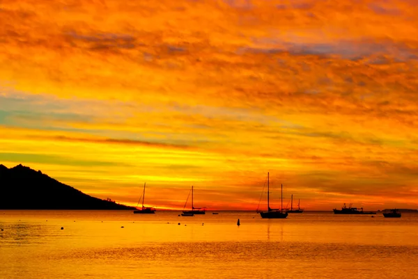 Yellow sunset — Stock Photo, Image