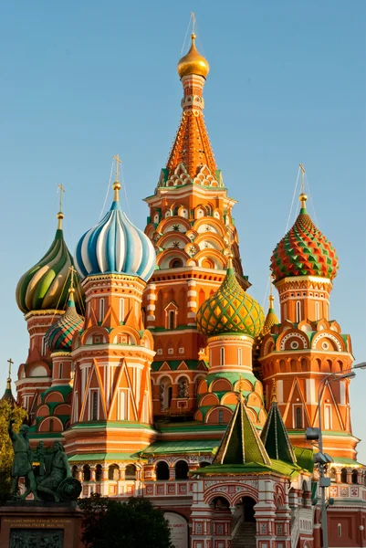 圣瓦西里大教堂，红场，莫斯科 — 图库照片