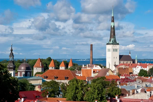 Uitzicht op de stad Tallinn — Stockfoto