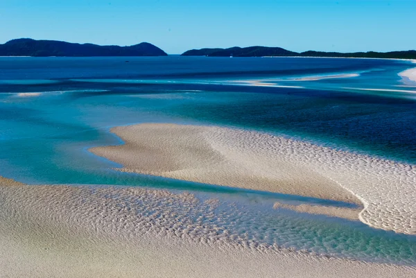 Vit sand i whitsunday island — Stockfoto