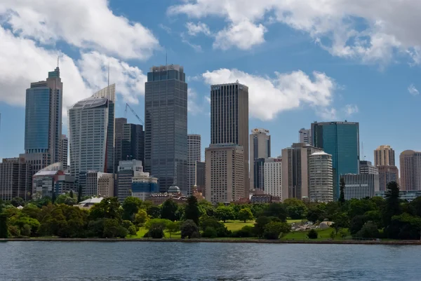 Sydney city skyline from Botanic Gardens — Stock Photo, Image