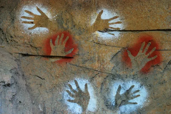 Aboriginal paintings - Australia — Stock Photo, Image