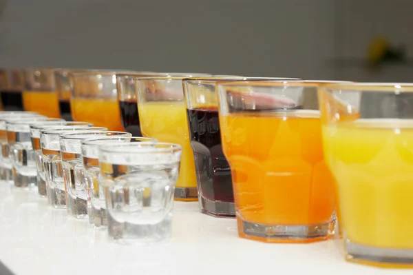 stock image Drinks in a row