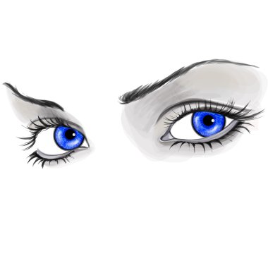 Eyes isolated clipart