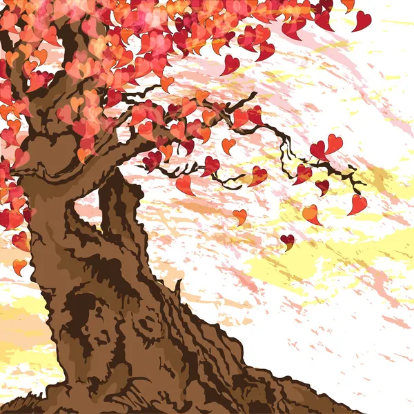 Sakura árbol — Vector de stock