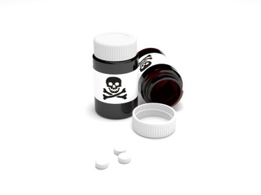 Dangerous pills clipart