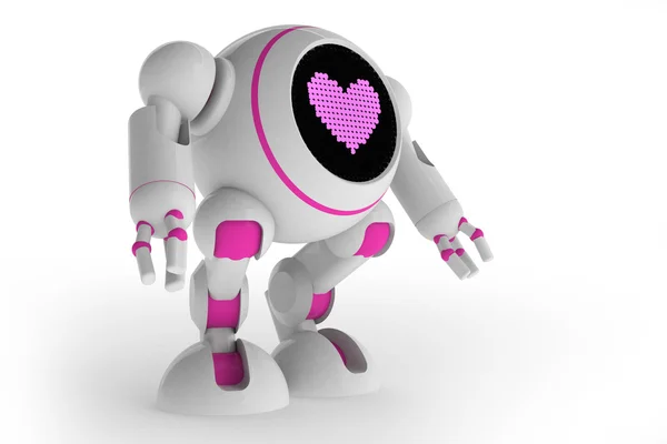Robot ragazza innamorata — Foto Stock