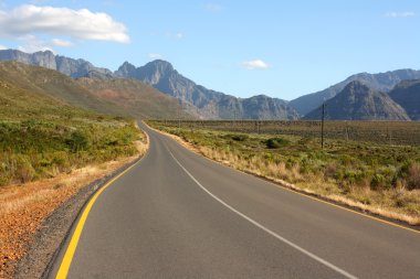 Scenic road, Western Cape, South Africa clipart