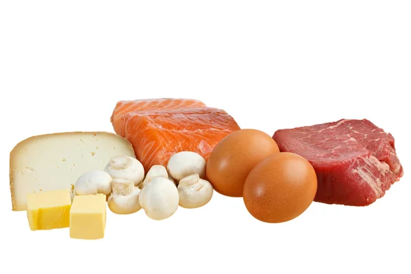 Élelmiszer-források a D-vitamin — Stock Fotó
