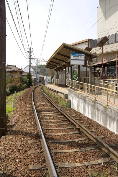 Myoshinji railway station in Kyoto, Japan — Stok fotoğraf