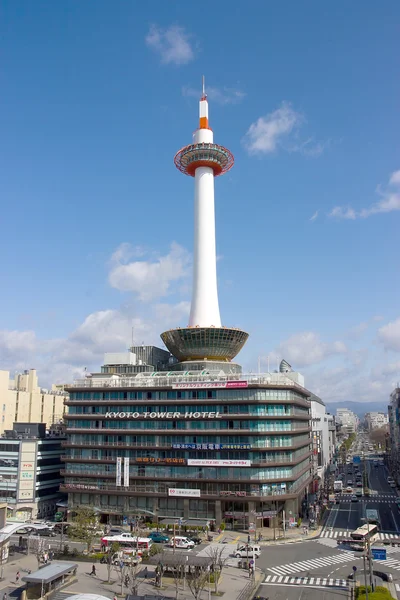 Kyoto TV tower and hotel. — Stock Photo, Image