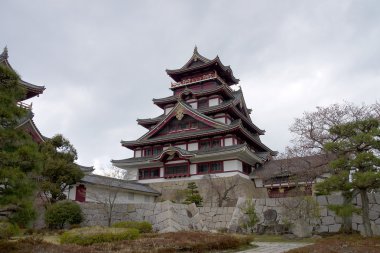 Main keep of Fushimi castle, Japan clipart