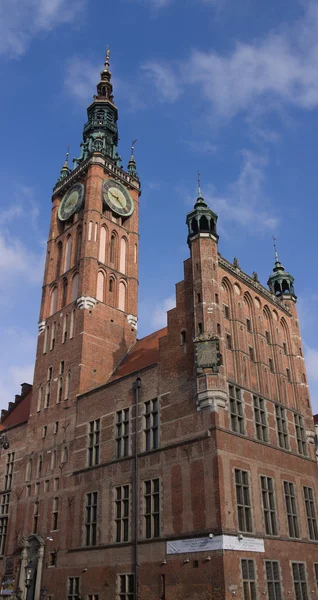 Stadhuis van gdansk stad — Stockfoto
