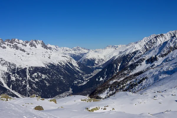 Os Alpes, vale Chamonix — Fotografia de Stock