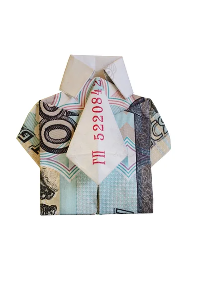 Skjortan är gjord av pengar — Stockfoto