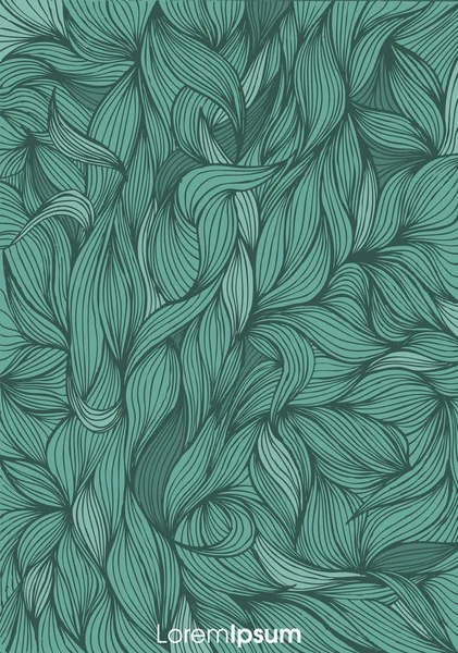Безшовний абстрактний малюнок вручну, хвилі фону — стоковий вектор