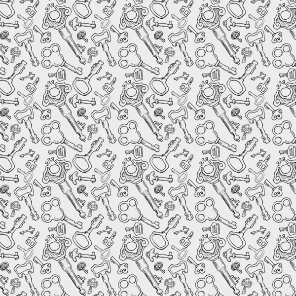 Sleutels patroon voor wallpaper — Stockvector