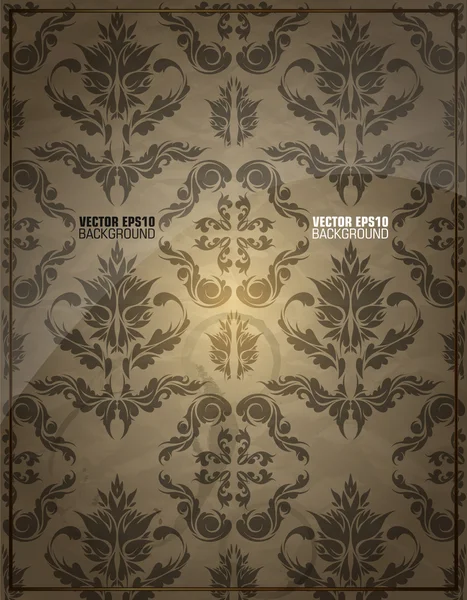 シームレスな壁紙パターン ヴィンテージ — ストックベクタ