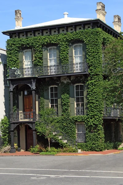 Casa histórica em Savannah — Fotografia de Stock