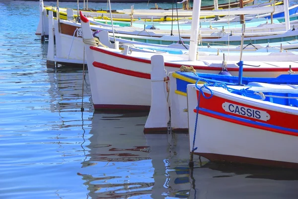 stock image White and red boats