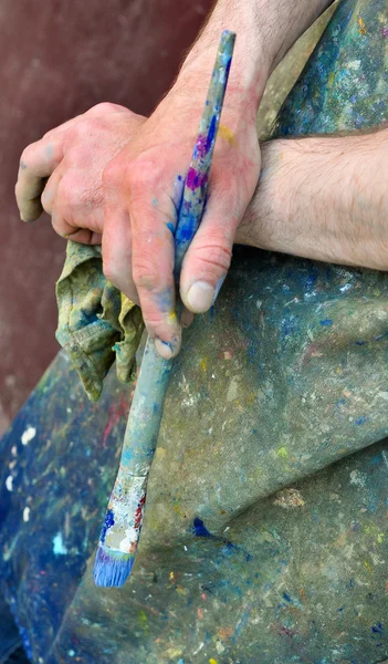 stock image Hands of an artist