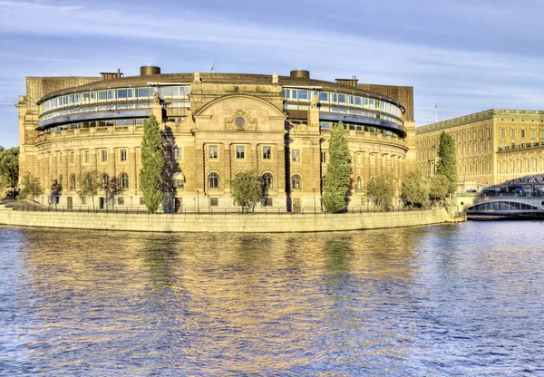 Здание парламента Стокгольма . — стоковое фото