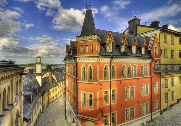 Schöne alte architektur in stockholm. — Stockfoto