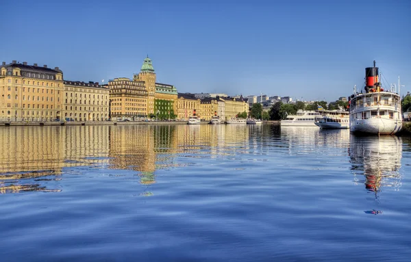 Estocolmo vista en verano . Imágenes de stock libres de derechos
