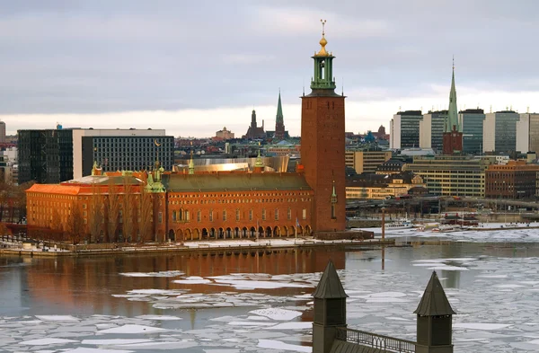Το Δημαρχείο της Στοκχόλμης στο το απογευματινό ήλιο. — Φωτογραφία Αρχείου