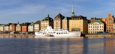 Scenic Stockholm waterfront panorama. clipart