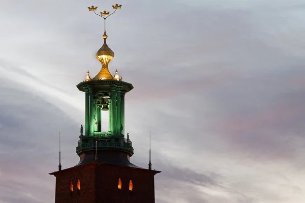 Stockholm cityhall věž. — Stock fotografie