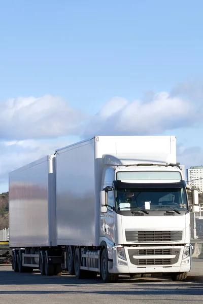 stock image White truck.