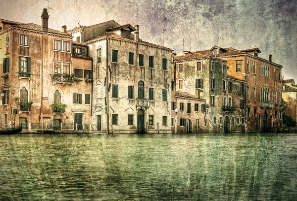 Oude architectuur op canal Grande in Venetië, Italië. — Stockfoto