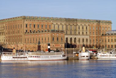 Royal Palace in Stockholm. clipart