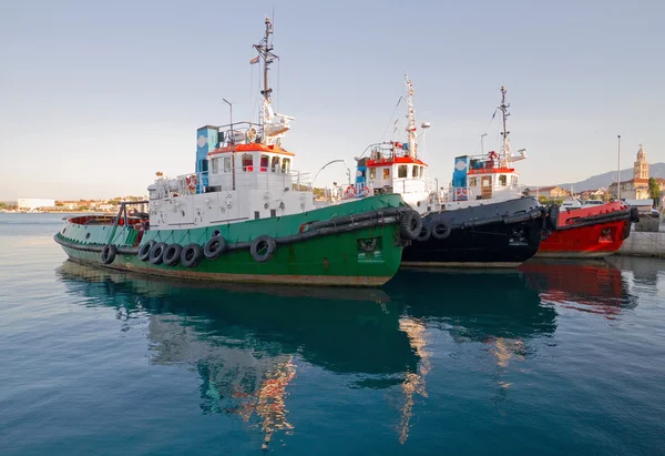 stock image Three tugboats.