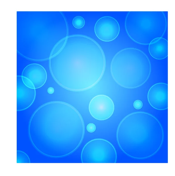 Blauwe zeepbel vector achtergrond — Stockvector