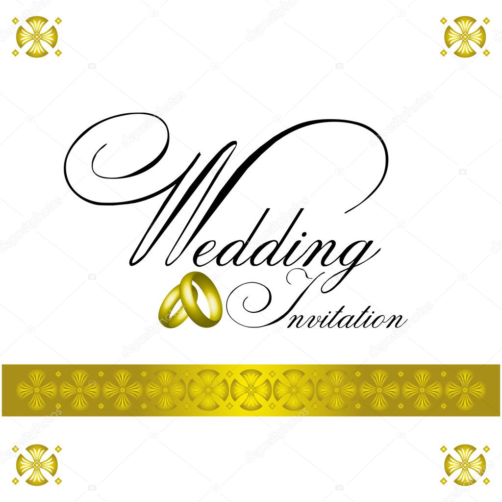Wedding Invitation Vector Background
