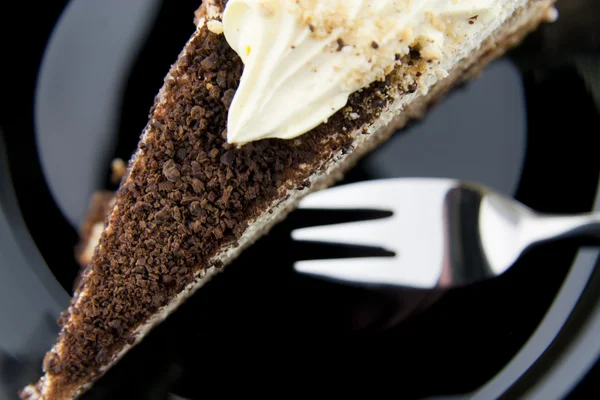 Cake slice from above — Stock Photo, Image