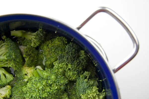 Vaření brokolice — Stock fotografie
