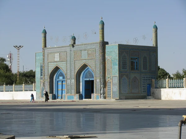 Mesquita Azul de Mazari Sharif Fotos De Bancos De Imagens Sem Royalties