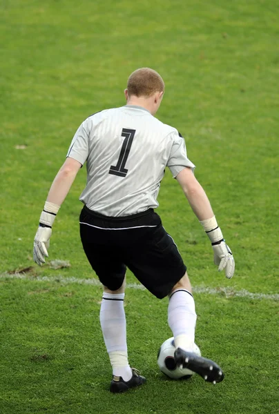 Soccer goalkeeper — Stock Photo, Image
