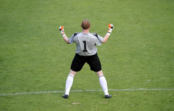 Soccer goalkeeper — Stock Photo, Image