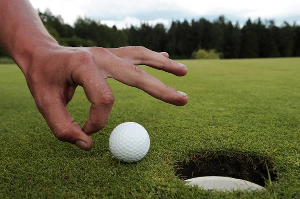 Golf hål — Stockfoto