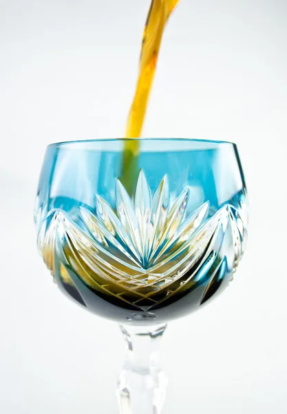 Vackra högt glas isolerade på vit bakgrund — Stockfoto