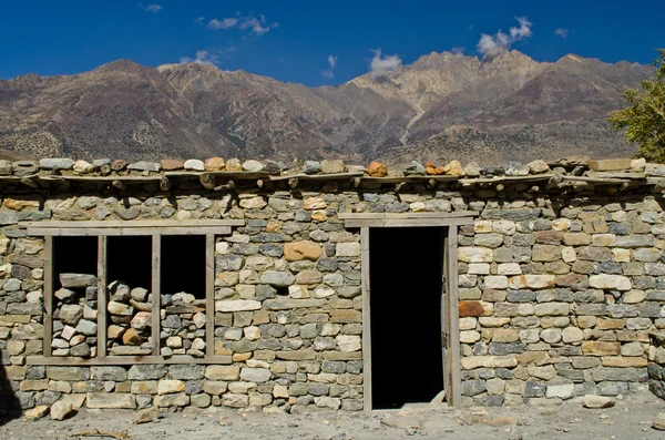 Steinhaus von Nepal — Stockfoto