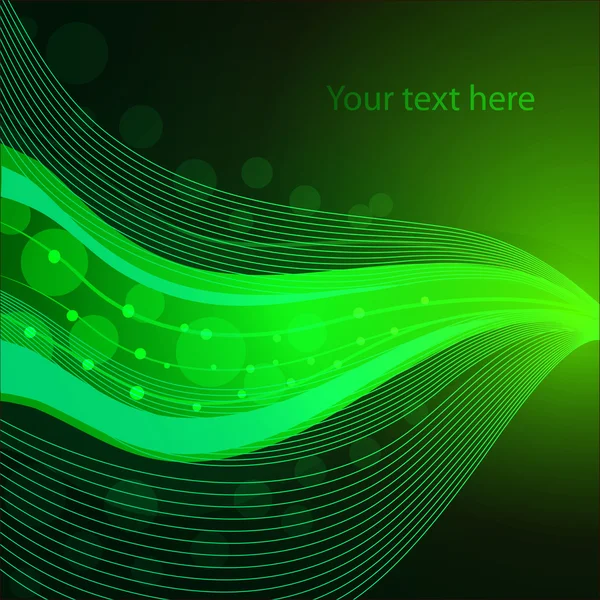La vague vert foncé — Image vectorielle