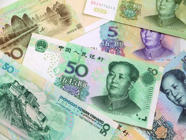 Chinese banknotes — Stock Photo, Image
