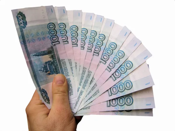 Російський рубль — стокове фото